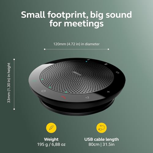 Jabra Speak 510 (2025 Edition) Portable USB Bluetooth Speaker, Black | Portable Speakerphone, USB or Bluetooth, Crystal-Clear Sound, Works with Microsoft Teams, Google Meet, Zoom - size: All Platforms, style: Speak 510 (2025)