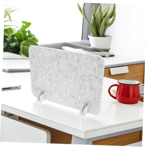 Desk Divider Panels 40x30cm 2pcs Silver Gray Felt Barrier for Desk Privacy and Noise Reduction for Office and Classroom Use