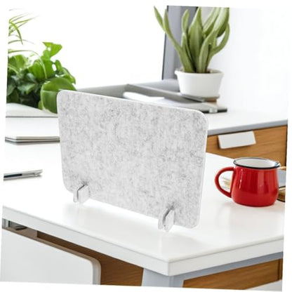 Desk Divider Panels 40x30cm 2pcs Silver Gray Felt Barrier for Desk Privacy and Noise Reduction for Office and Classroom Use