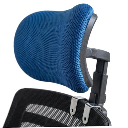Adjustable C-Shaped Office Chair Headrest, 1.18" Thickened Clips Head Rest Attachment Blue - color: 3 Cm/1.18 Inch Clip