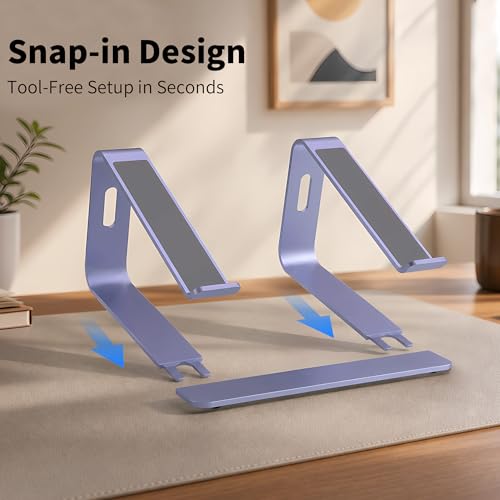 Orionstar Ergonomic Laptop Stand, Aluminum Riser, 10-15.6",Purple - color: G-Purple