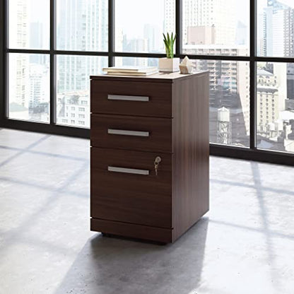 OfficeWorks by Sauder Affirm 3 Drawer Mobile File, Noble Elm Finish - color: Noble Elm