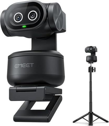 EMEET PIXY Dual-Camera AI-Powered PTZ Camera 4K with Tripod, AI Tracking - style: PIXY Kit Dual-Camera AI PTZ 4K