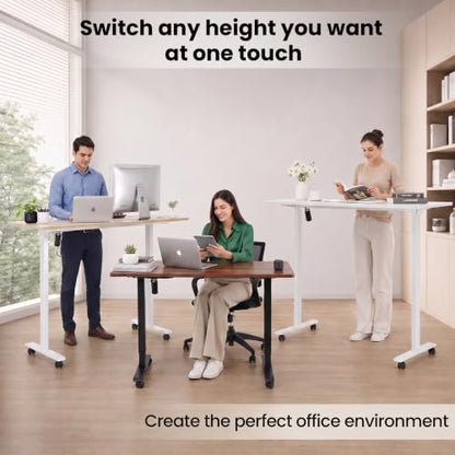 farexon 55x24In Electric Adjustable Standing Desk with Mouse Pad, Oak Gray - color: Oak Grey, size: 55 x 24''
