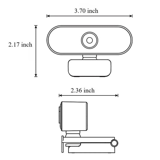 2 Pack Full HD 1080P Webcam with Built-in Microphone, Desktop Camera for Video Calling, Conferencing, Online Work & Recording - color: Q20, size: 2 Pack
