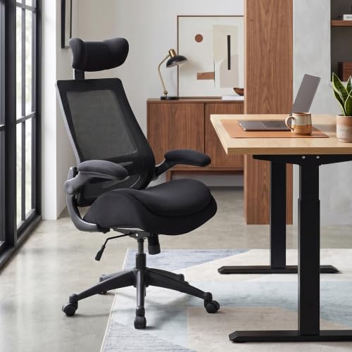 BOLISS 400lbs High Back Ergonomic Office Chair with Dual Seat Cushion - color: Black, size: BLS-2818HS
