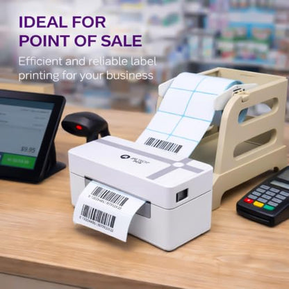 Thermal Barcode Label Printer BT-461P, USB & Bluetooth Connectivity, 4.25 Inch Print Width, 203 DPI, 1D & 2D Codes, Compatible with Windows, Mac, Linux and Android