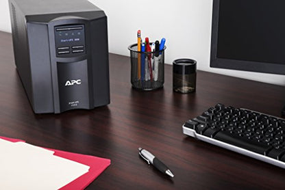 APC 1000VA Smart UPS with SmartConnect, SMT1000C Sinewave UPS Battery Backup, AVR, 120V, Line Interactive Uninterruptible Power Supply - size: 1000VA, style: Tower