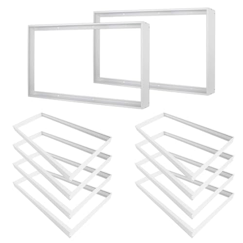 10-Pack 2x4 Surface Mount Kit for LED Flat Panel Light-Aluminum Ceiling Frame for 24 x 48 x 3.13 inch Good for Edge-Lit and Back Lit Panel - color: 2*4, size: 10 Pack