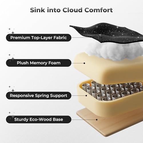Big and Tall Office Chair, Flip Armrests for Pets & Cross Legged Sitting | Executive Ergonomic Computer Gaming Chair with Foot Rest, Wide Seat Reclining Desk Chair, Galaxy Black - color: Galaxy Black