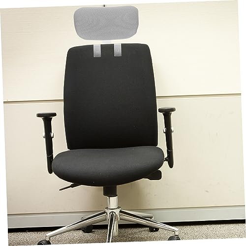 Chair Head Pillow White Headrest Pillow for Office Chair Ergonomic Design Easy to Install Adjustable Height - color: White