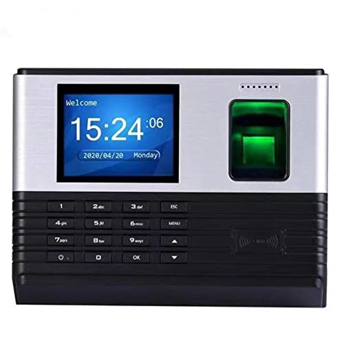 Clocking in Machine, Smart Attendance Machine Time Clocks for Employees Small Business Al355 WiFi TCP IP Fingerprint Password Swipe Attendance Machine,