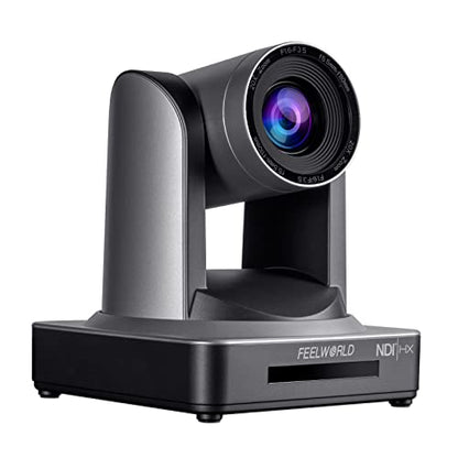 FEELWORLD NDI20X 1080p 20X Optical Zoom 3G SDI NDI HDMI IP PoE PTZ Camera | Low Light Correction, Auto Focus for Live Streaming Church Business Education Medical Conference Room Camera System - size: NDI20X