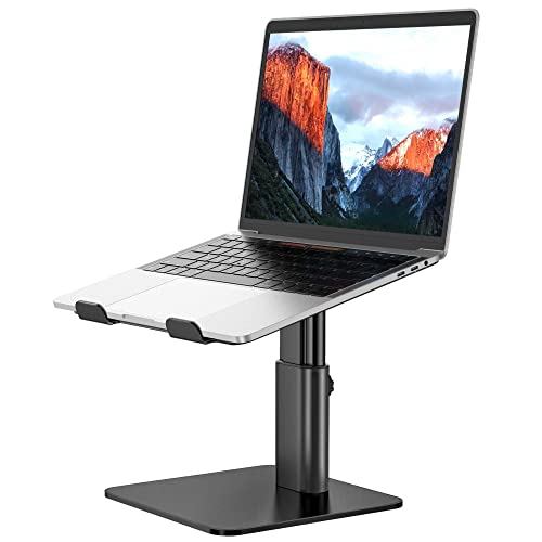 BESIGN LSX6N Laptop Stand, Ergonomic Adjustable Notebook Riser, Computer Holder, Laptop Mount Compatible with 10-15.6" Laptops, Black (Pack of 14) - color: Black, size: Standard for Sit Work(H5.60-8.6in) (Pack of 14)
