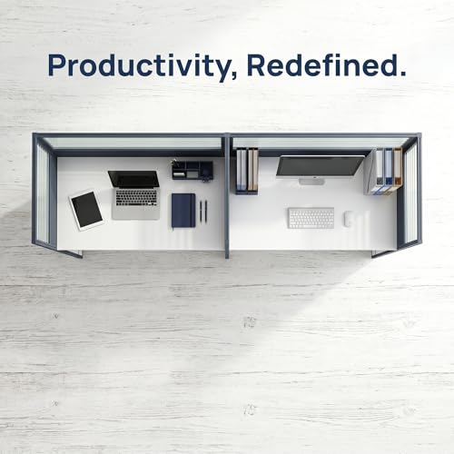 Office Cubicle Desk,Premium Modular Multi-Person Face-to-Face Computer Workstation with Wire Management Grommets, Acoustic Privacy Divider Panels for Call Center & Commercial Space,6person - color: 6person