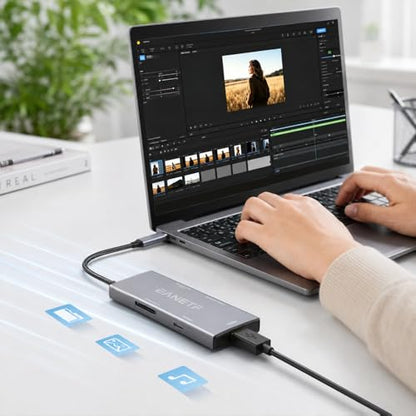 Eanetf 5-in-1 USB C Hub 10Gbps CFexpress Type C for 8K RAW