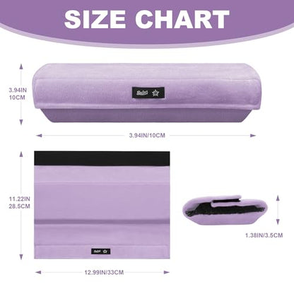 SPRING SEAON Wheelchair Accessories Armrest Covers, Memory Foam Pads, Pair - color: Purple