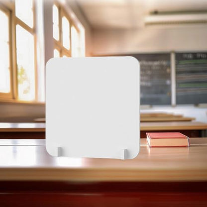 Divider Panel Acrylic Desk partition Privacy Panel clamp on Desk partition PVC Sneeze Guard Suitable for Office Restaurant Education, 40x40cm - size: 40x40cm