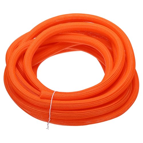 MECCANIXITY Split Sleeve Wire Loom Braided Sleeve 1/2" 25Ft Orange - color: Orange, size: 1/2" x 25Ft