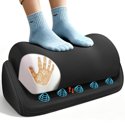 Foot Rest for Under Desk at Work, Adjustable Desk Foot Rest & Foot Stool for Office Work, Gaming Desk Accessories, Multi-Use Leg Rest Pillow for Couch, Bed Sleeping,Washable Cover