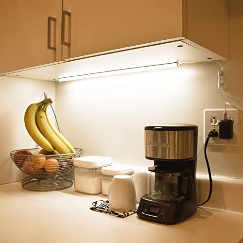TrueColor USB LED Under Cabinet Light Bar, Frosted Cover, 24 in, Soft White - color: Soft White, size: 24 inches
