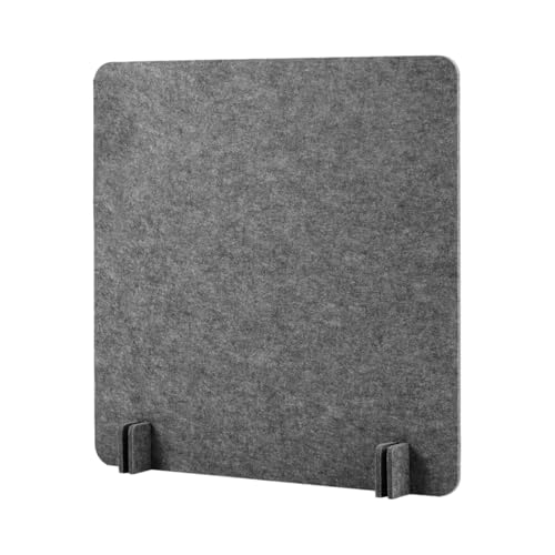 Acoustic Desk Divider Stand Up Privacy Partition Soundproof Felt Screen Lightweight Design Suitable for, Square Dark Gray - color: Square Dark Gray