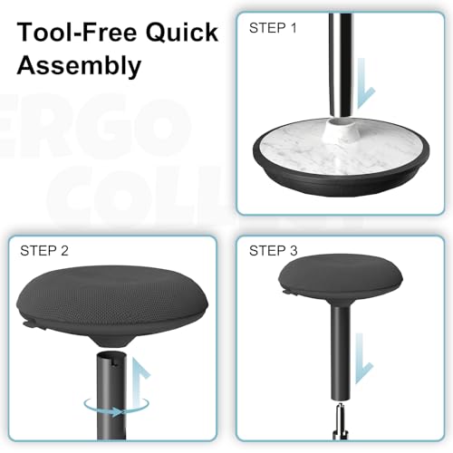 Adult Wobble Stool,Anti-Fatigue Standing Desk Stool (Marble) - color: Marble