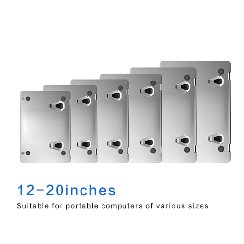 Laptop Stand Portable,Mini Invisible Laptop keyboard Riser for 12-20"Laptop - color: Silver-2