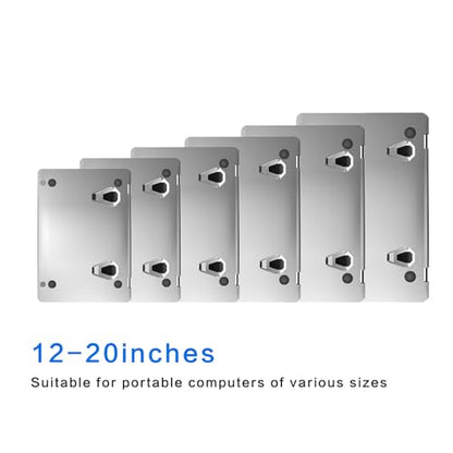 Laptop Stand Portable,Mini Invisible Laptop keyboard Riser for 12-20"Laptop - color: Silver-2