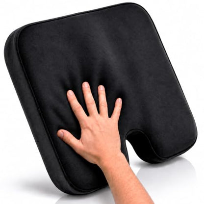 Vive Memory Foam Seat Cushion – Tailbone Pain Relief, Sciatica, Coccyx