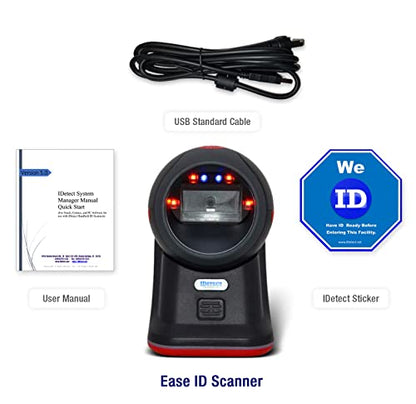 IDetect ID Scanner - Age Verification for Bars and Clubs - Drivers License Reader and Identification Card Scanner for Computers, Tablets, & POS - Stops Unwanted IDs (No Photo) - style: No Photo