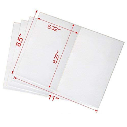 Shipping Label with Rounded Corner, 8.5 x 5.5 Inches Half Sheet Self Adhesive Shipping Address Labels for Laser and Inkjet Printer, 1000 - size: 1000 Labels