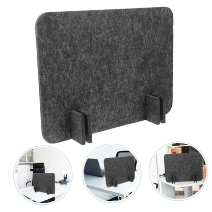 Ergonomic Workspace Divider Soundproof Privacy Panel for Schools Office Black Grey