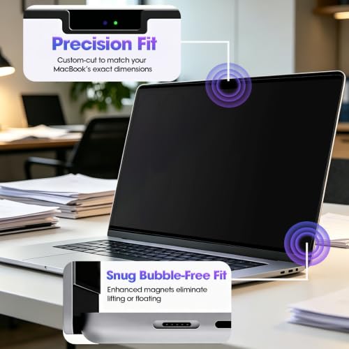 Anti-Spy Removable Shield Magnetic for MacBook Neo 13 Inch (2026, A18 Pro) Privacy Screen with 180° View Control, Ideal for Public Workspace - size: MacBook Neo 13 Inch (2026, A18 Pro)