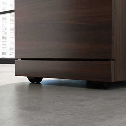 OfficeWorks by Sauder Affirm 3 Drawer Mobile File, Noble Elm Finish - color: Noble Elm