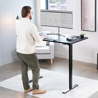 VIVO Black 60 x 30 in Standing Desk, DESK-KIT-0B6B - color: Black Top / Black Frame, size: 60 x 30 inch