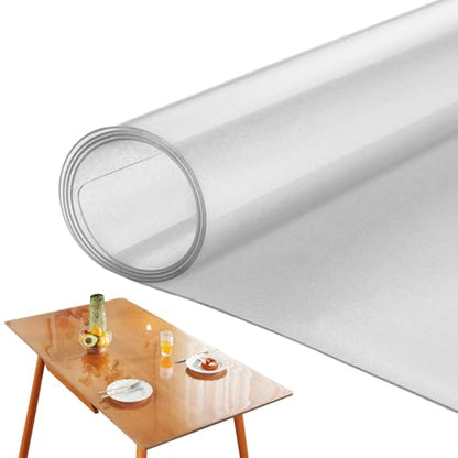 Transparent Table Protector PVC 0.7mm Thick Tablecloth - color: Matte 1.0