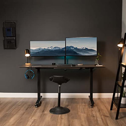 VIVO Full Motion Dual Monitor Desk Mount Clamp Stand VESA, Double Center Arm Joint, Holds 2 Screens up to 34 inches, STAND-V102D