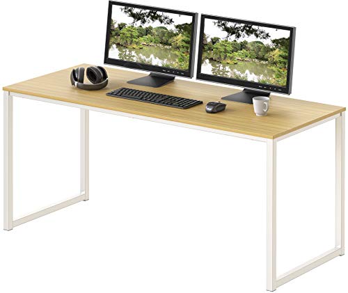 SHW Mission 48-Inch Home Office Computer Desk, Oak - color: Oak, size: 48-Inch