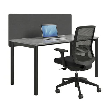 2 Pack Clamp-on 61 x 24 Inch Privacy Panel Cubicle Desk Divider with 4 C-Type Clamps Acoustic Partition for Office Study Library