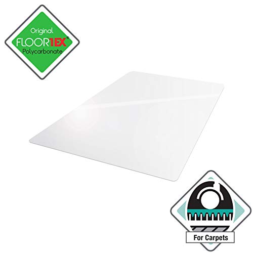 Floortex® Exclusive Ultimat® Polycarbonate Rectangular Chair Mat for Carpets up to 1/2" - 48 x 53 - size: 48" x 53"