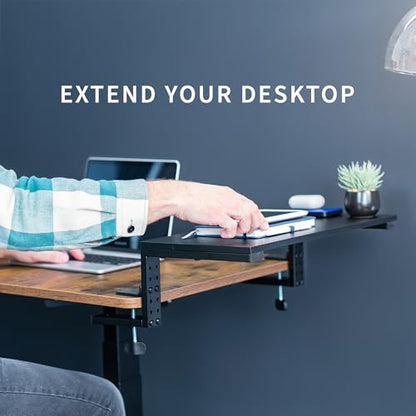 VIVO Black Clamp-on 22 in Desk Extension Shelf, DESK-SHELF22B - size: 22"