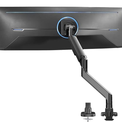 VIVO Black Single Ultrawide Desk Mount, Up to 57 in Screens, STAND-GT57
