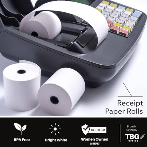 3 1/8” x 230' Thermal Paper Rolls - BPA FREE – MADE IN USA - Receipt paper rolls – Point of Sale Cash Register - Thermal printer paper - Credit Card Paper - for POS systems (1 Case - 30 Rolls)