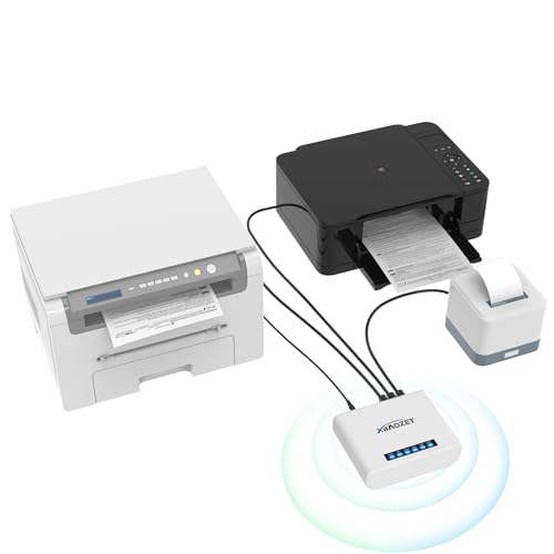 Wireless Print Server to Share 3 USB Printers Over Local Network - size: 3 USB Port