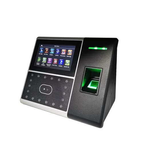 WiFi Biometric Face Attendance System Fingerprint Employee Attendace Management Electronic Time Clock Device for Small Businesses,