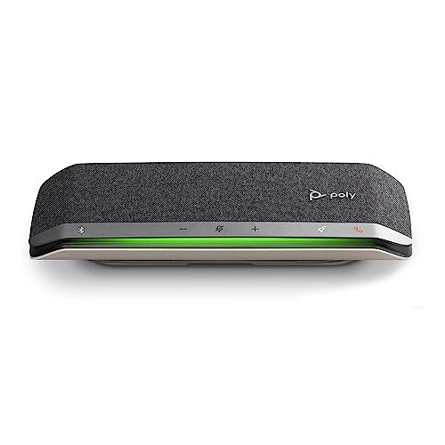 Poly Sync 40 Smart Speakerphone (Plantronics) - Flexible Workspaces - Connect to PC/Mac via USB-A or USB-C and Smartphones via Bluetooth - Works with Teams, Zoom – Amazon Exclusive - style: 2023 Version