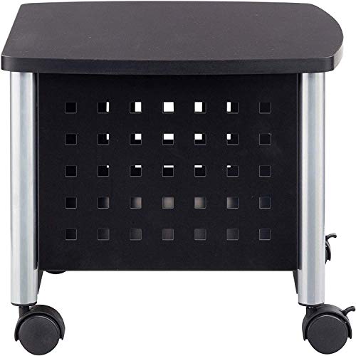 Safco Underdesk Multi Functional Stand - 1855BL, Powder Coated Steel, Swivel Wheels, Holds 100 lb - Home Orginization Solutions