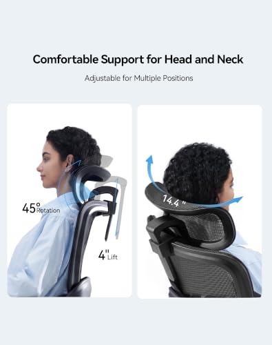 SIHOO B100 SE Ergonomic Office Chair, Desk Chair with Lumbar Support - color: Midnight Black, size: Pack of 1