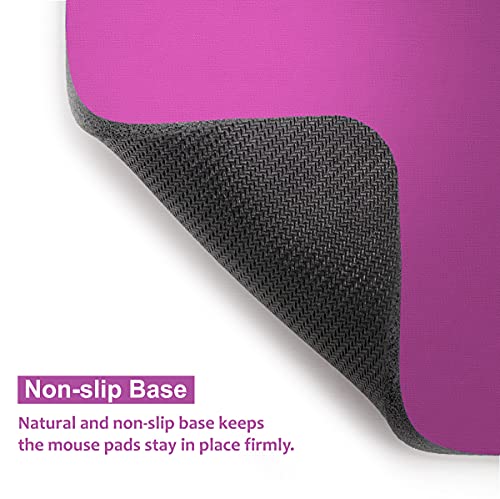 Audimi Small Mouse Pad 6 x 8 Inch, Mini Mouse Pad Thick for Laptop Wireless Mouse Home Office Travel, Portable & Washable (Purple) - color: Purple